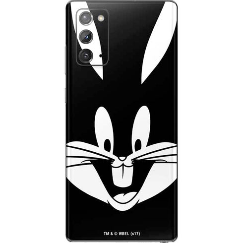 Looney Tunes Bugs Bunny Plain Black and White Galaxy Note20 5G Skin