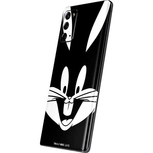 Looney Tunes Bugs Bunny Plain Black and White Galaxy Note20 5G Skin