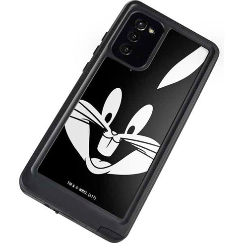 Looney Tunes Bugs Bunny Plain Black and White Galaxy Note20 5G Waterproof Case