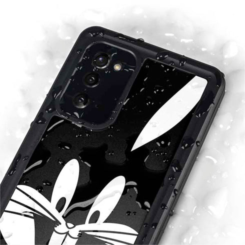 Looney Tunes Bugs Bunny Plain Black and White Galaxy Note20 5G Waterproof Case