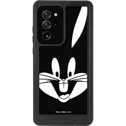 Looney Tunes Bugs Bunny Plain Black and White Galaxy Note20 Ultra 5G Waterproof Case