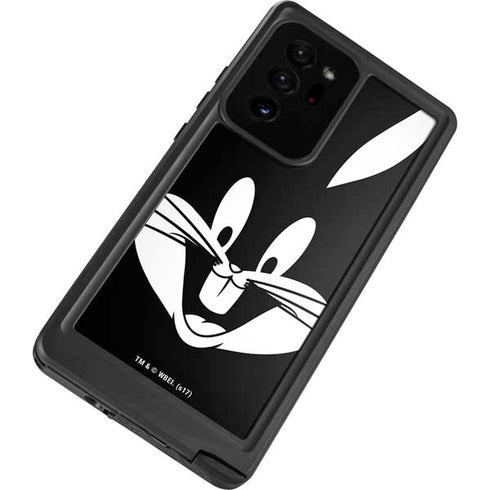 Looney Tunes Bugs Bunny Plain Black and White Galaxy Note20 Ultra 5G Waterproof Case