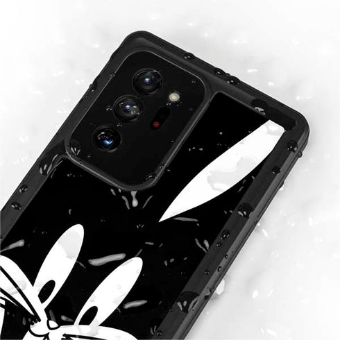 Looney Tunes Bugs Bunny Plain Black and White Galaxy Note20 Ultra 5G Waterproof Case