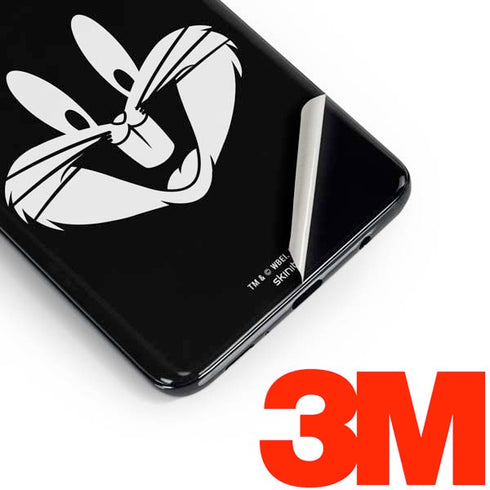 Looney Tunes Bugs Bunny Plain Black and White Galaxy S10 Skin