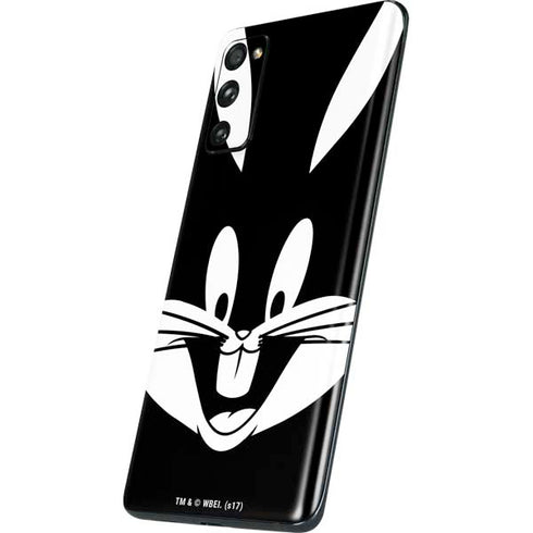 Looney Tunes Bugs Bunny Plain Black and White Galaxy S20 Fan Edition Skin