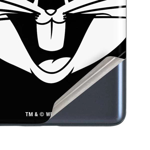 Looney Tunes Bugs Bunny Plain Black and White Galaxy S20 Fan Edition Skin