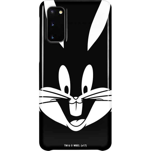 Looney Tunes Bugs Bunny Plain Black and White Galaxy S20 Lite Case