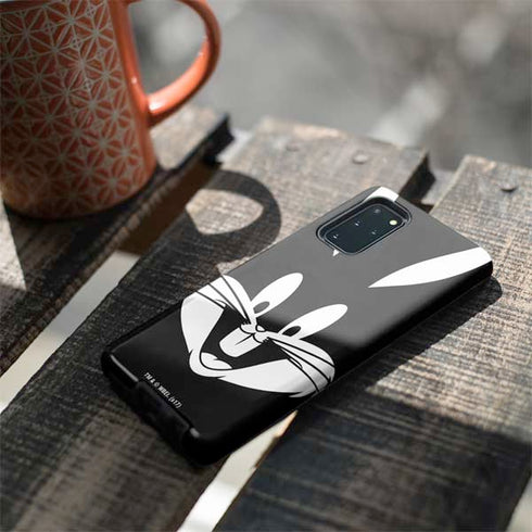 Looney Tunes Bugs Bunny Plain Black and White Galaxy S20 Plus Pro Case