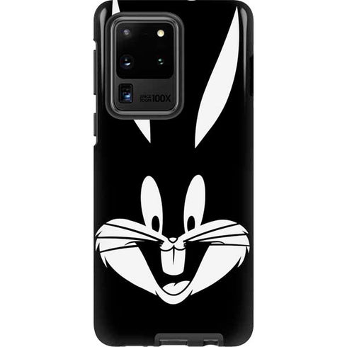 Looney Tunes Bugs Bunny Plain Black and White Galaxy S20 Ultra 5G Pro Case