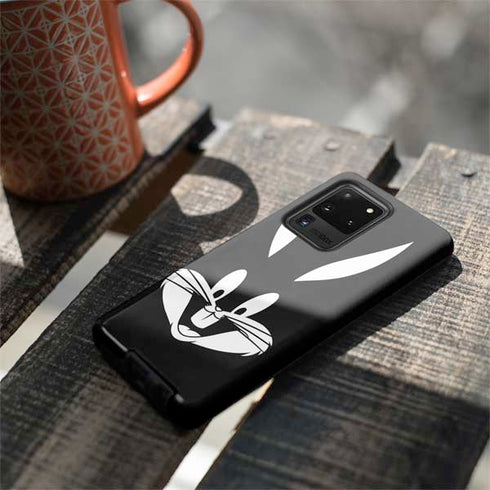 Looney Tunes Bugs Bunny Plain Black and White Galaxy S20 Ultra 5G Pro Case