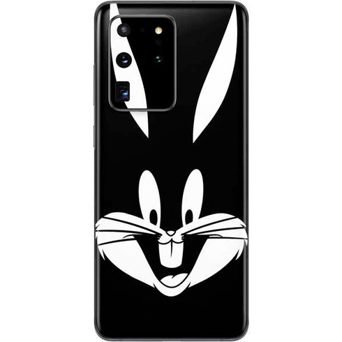Looney Tunes Bugs Bunny Plain Black and White Galaxy S20 Ultra 5G Skin