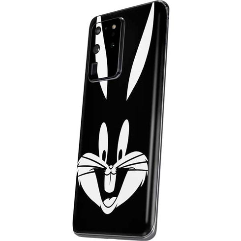 Looney Tunes Bugs Bunny Plain Black and White Galaxy S20 Ultra 5G Skin
