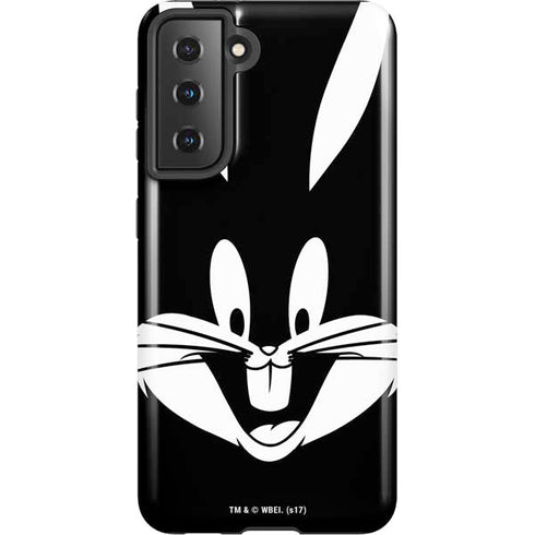 Looney Tunes Bugs Bunny Plain Black and White Galaxy S21 5G Pro Case