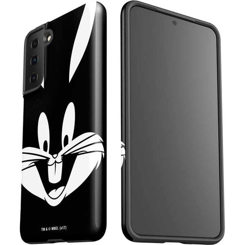 Looney Tunes Bugs Bunny Plain Black and White Galaxy S21 FE Pro Case