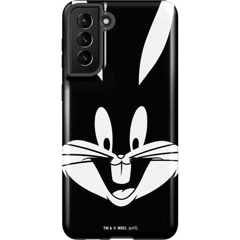 Looney Tunes Bugs Bunny Plain Black and White Galaxy S21 Plus 5G Pro Case