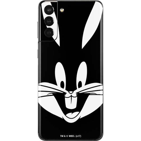 Looney Tunes Bugs Bunny Plain Black and White Galaxy S21 Plus 5G Skin