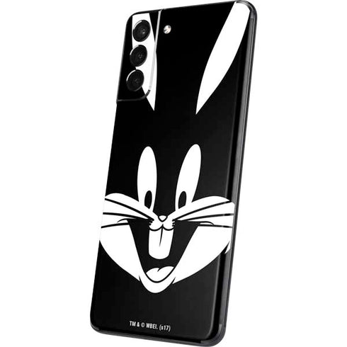 Looney Tunes Bugs Bunny Plain Black and White Galaxy S21 Plus 5G Skin