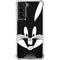 Looney Tunes Bugs Bunny Plain Black and White Galaxy S22 Clear Case