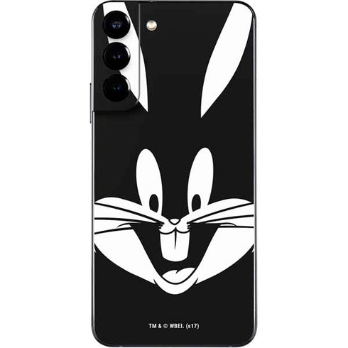 Looney Tunes Bugs Bunny Plain Black and White Galaxy S22 Plus Skin