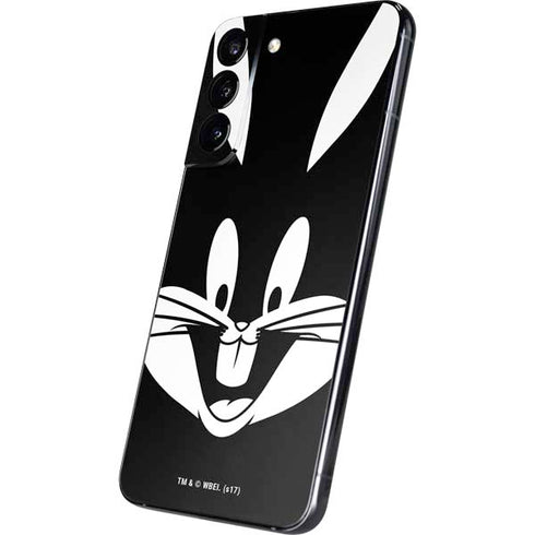 Looney Tunes Bugs Bunny Plain Black and White Galaxy S22 Plus Skin