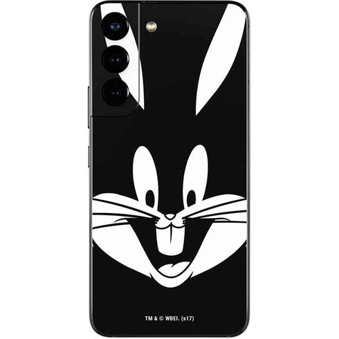 Looney Tunes Bugs Bunny Plain Black and White Galaxy S22 Skin