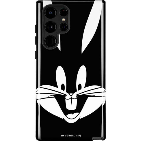 Looney Tunes Bugs Bunny Plain Black and White Galaxy S22 Ultra Pro Case