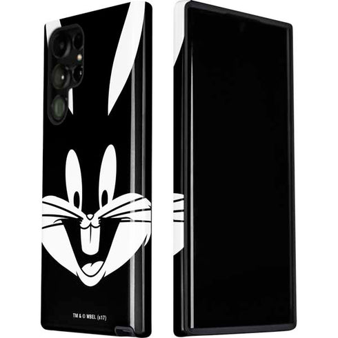Looney Tunes Bugs Bunny Plain Black and White Galaxy S22 Ultra Pro Case