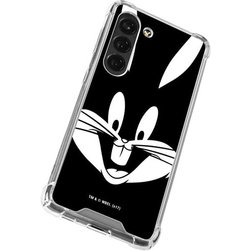 Looney Tunes Bugs Bunny Plain Black and White Galaxy S23 Clear Case