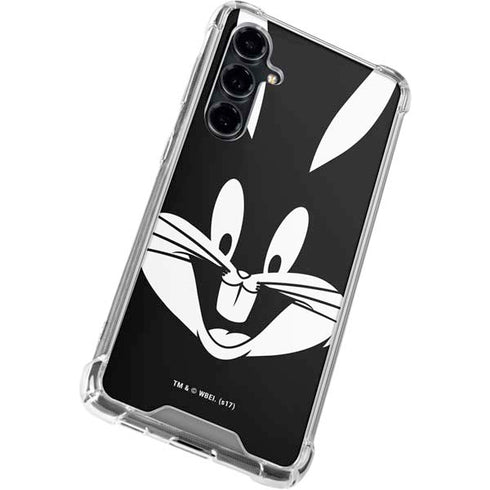 Looney Tunes Bugs Bunny Plain Black and White Galaxy S23 FE Clear Case