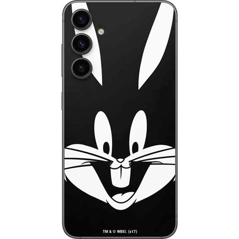 Looney Tunes Bugs Bunny Plain Black and White Galaxy S23 FE Skin