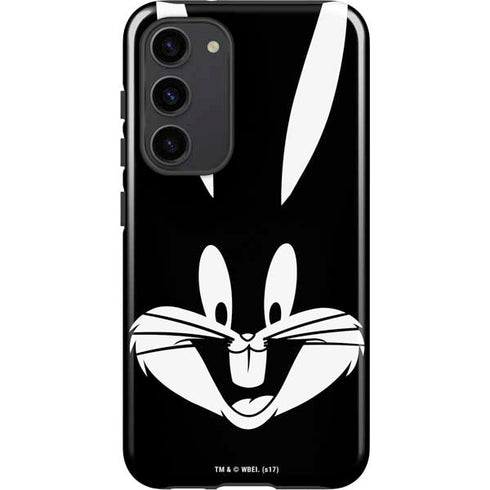 Looney Tunes Bugs Bunny Plain Black and White Galaxy S23 Plus Pro Case