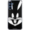 Looney Tunes Bugs Bunny Plain Black and White Galaxy S24 Clear Case