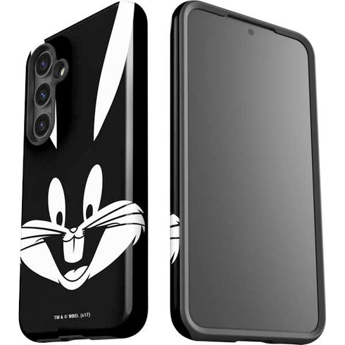 Looney Tunes Bugs Bunny Plain Black and White Galaxy S24 Plus Impact Case