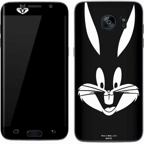 Looney Tunes Bugs Bunny Plain Black and White Galaxy S7 Skin