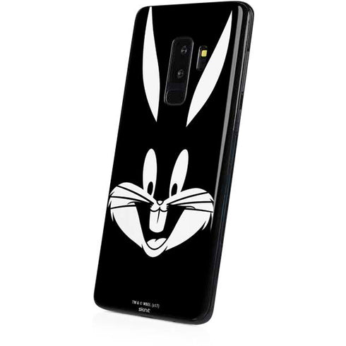 Looney Tunes Bugs Bunny Plain Black and White Galaxy S9 Plus Skin