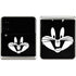Looney Tunes Bugs Bunny Plain Black and White Galaxy Z Flip3 5G Skin