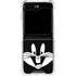Looney Tunes Bugs Bunny Plain Black and White Galaxy Z Flip5 5G Clear Case