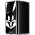 Looney Tunes Bugs Bunny Plain Black and White Galaxy Z Fold4 5G Clear Case