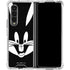 Looney Tunes Bugs Bunny Plain Black and White Galaxy Z Fold4 5G Clear Case