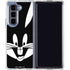 Looney Tunes Bugs Bunny Plain Black and White Galaxy Z Fold5 5G Clear Case
