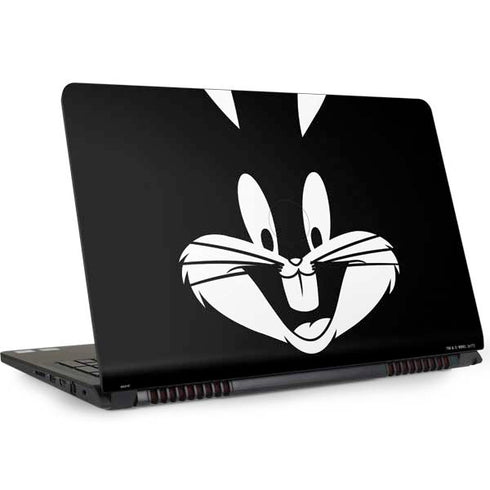 Looney Tunes Bugs Bunny Plain Black and White Dell Inspiron Skin