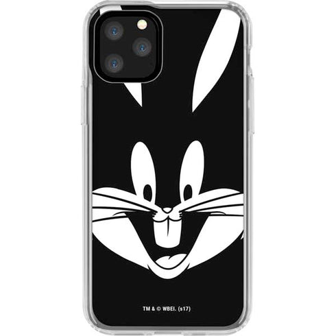 Looney Tunes Bugs Bunny Plain Black and White iPhone 11 Pro Clear Case