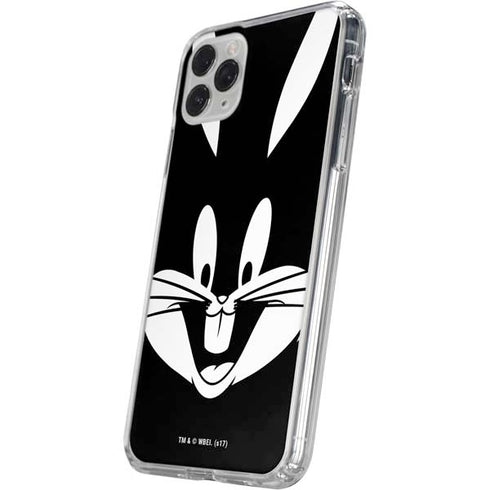 Looney Tunes Bugs Bunny Plain Black and White iPhone 11 Pro Clear Case