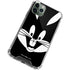 Looney Tunes Bugs Bunny Plain Black and White iPhone 11 Pro Max Clear Case