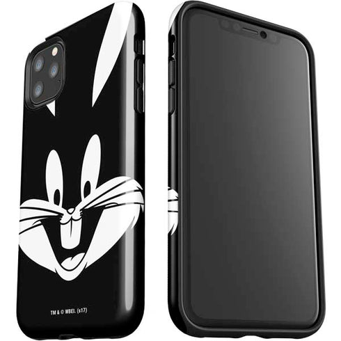 Looney Tunes Bugs Bunny Plain Black and White iPhone 11 Pro Max Impact Case