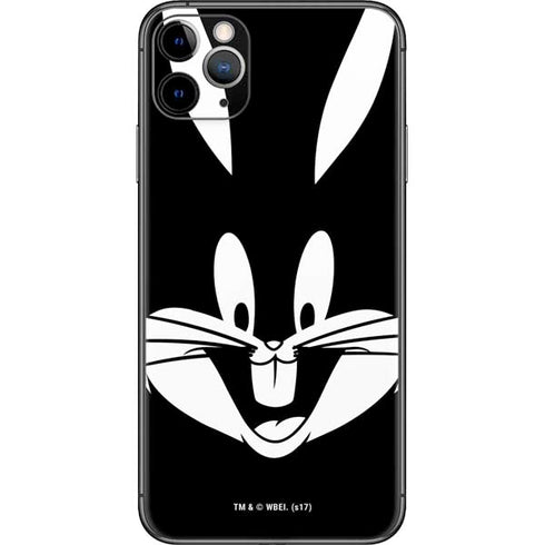 Looney Tunes Bugs Bunny Plain Black and White iPhone 11 Pro Max Skin