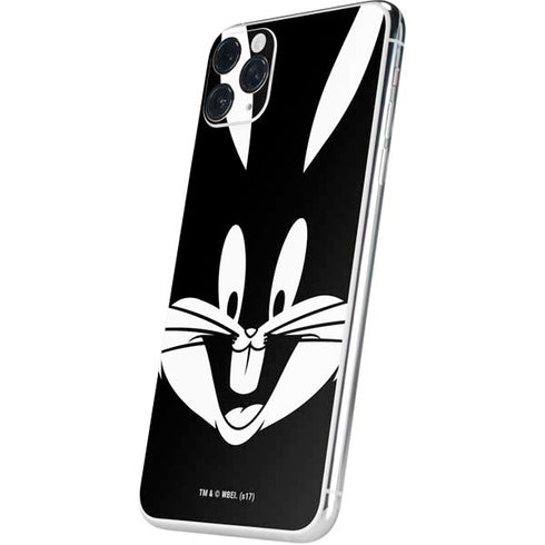 Looney Tunes Bugs Bunny Plain Black and White iPhone 11 Pro Max Skin