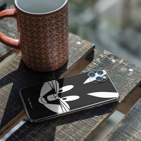 Looney Tunes Bugs Bunny Plain Black and White iPhone 11 Pro Max Skin