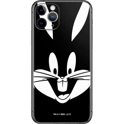 Looney Tunes Bugs Bunny Plain Black and White iPhone 11 Pro Skin