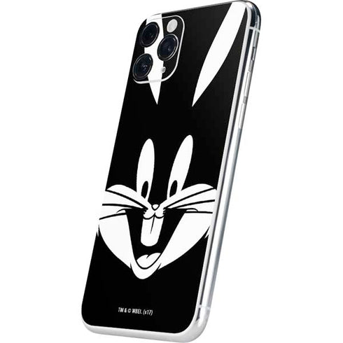 Looney Tunes Bugs Bunny Plain Black and White iPhone 11 Pro Skin